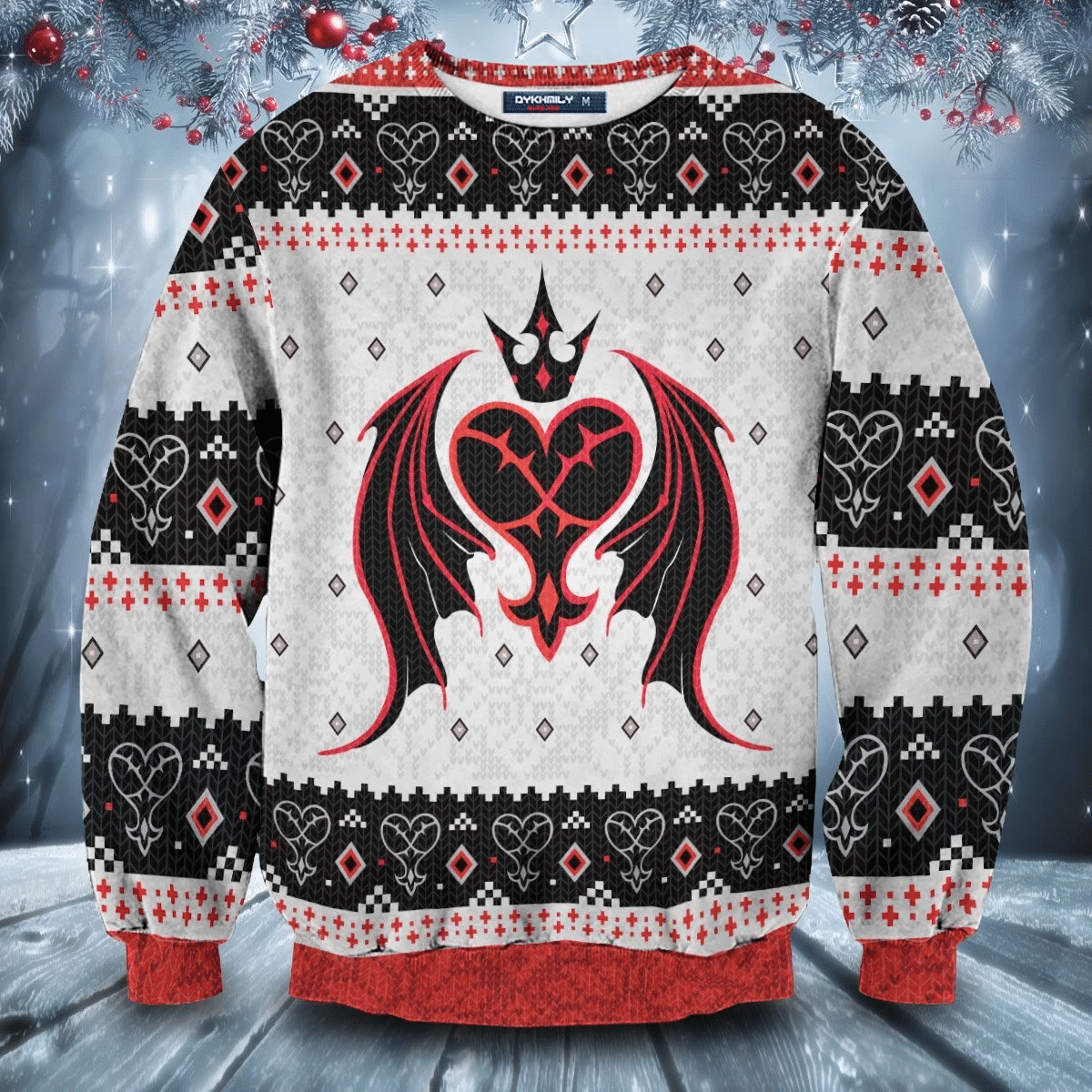 Heartless Ugly Christmas Sweater Adult 3D Funny Matching for family