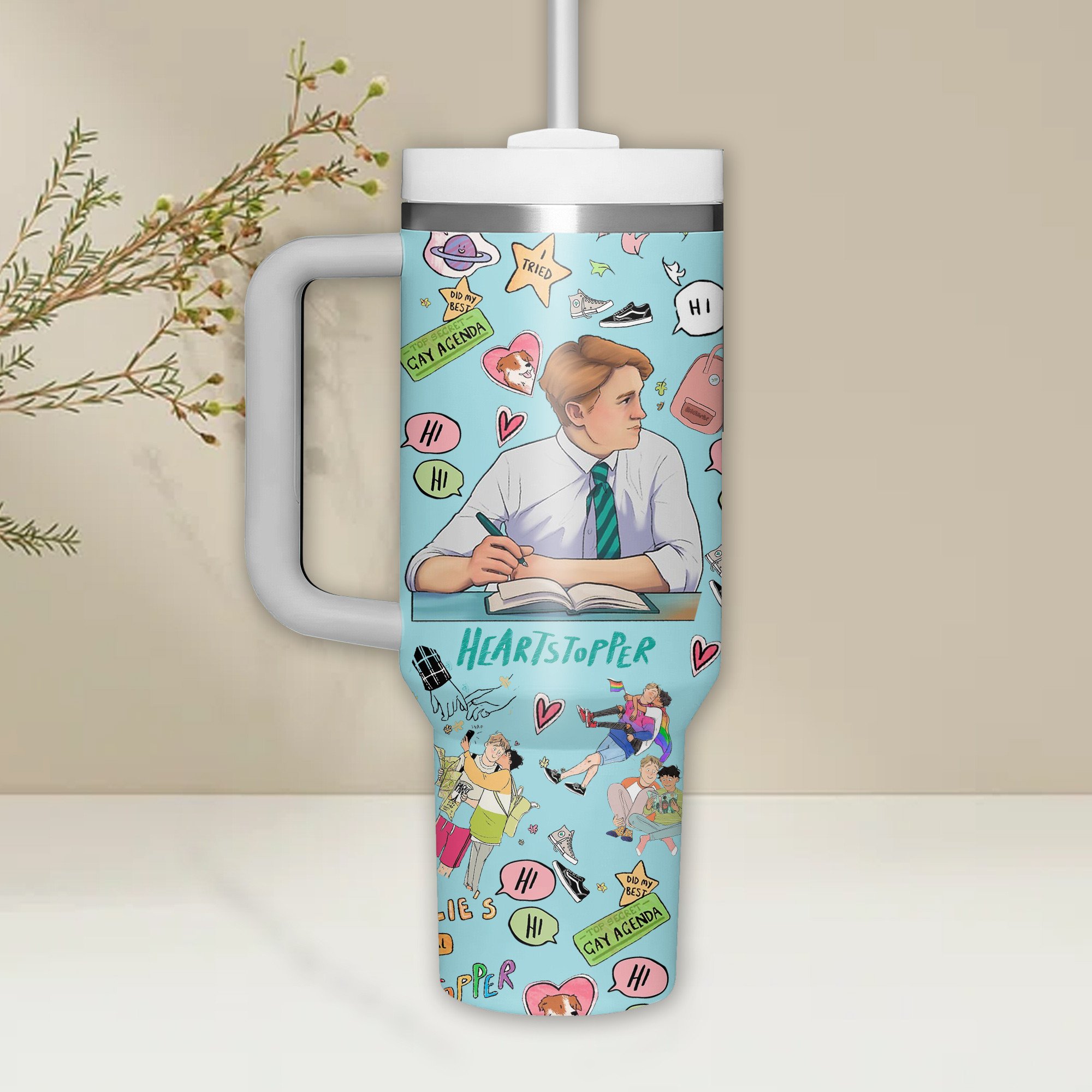 Heartstopper Movies Custom Stanley Cup 40 oz 30 oz Tumbler With HandleTVC2301509 - Image 2