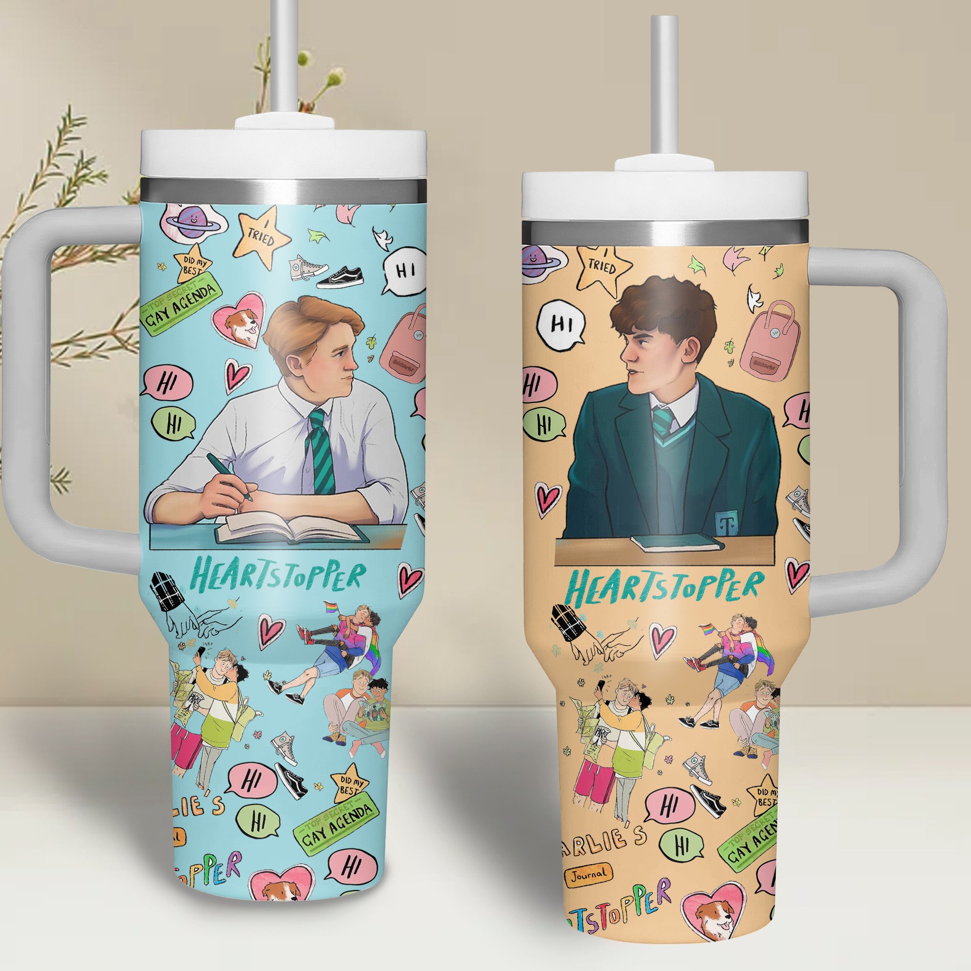 Heartstopper Movies Custom Stanley Cup 40 oz 30 oz Tumbler With HandleTVC2301509