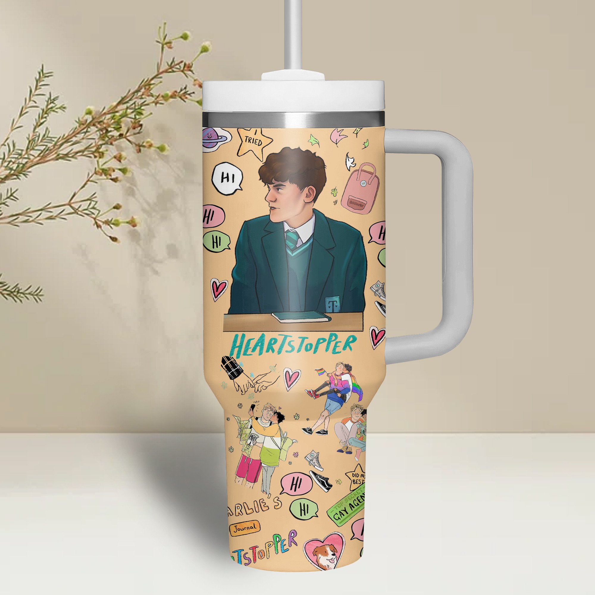 Heartstopper Movies Custom Stanley Cup 40 oz 30 oz Tumbler With HandleTVC2301509 - Image 3