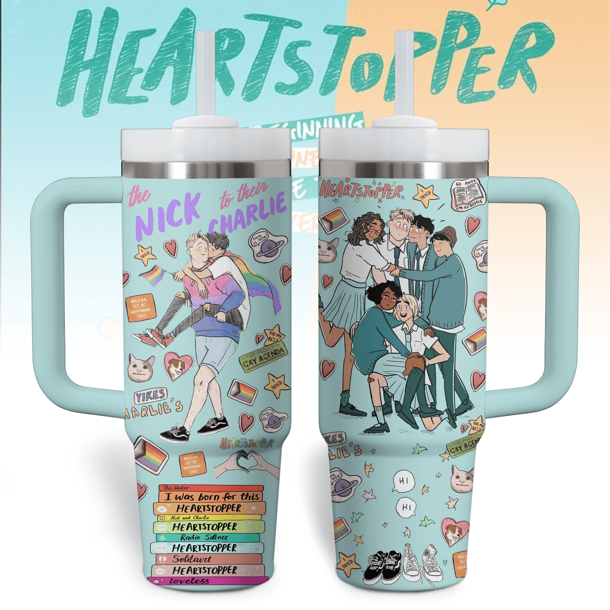 Heartstopper TV Series Custom Stanley Cup 40 oz 30 oz Tumbler With HandleTVC2301769