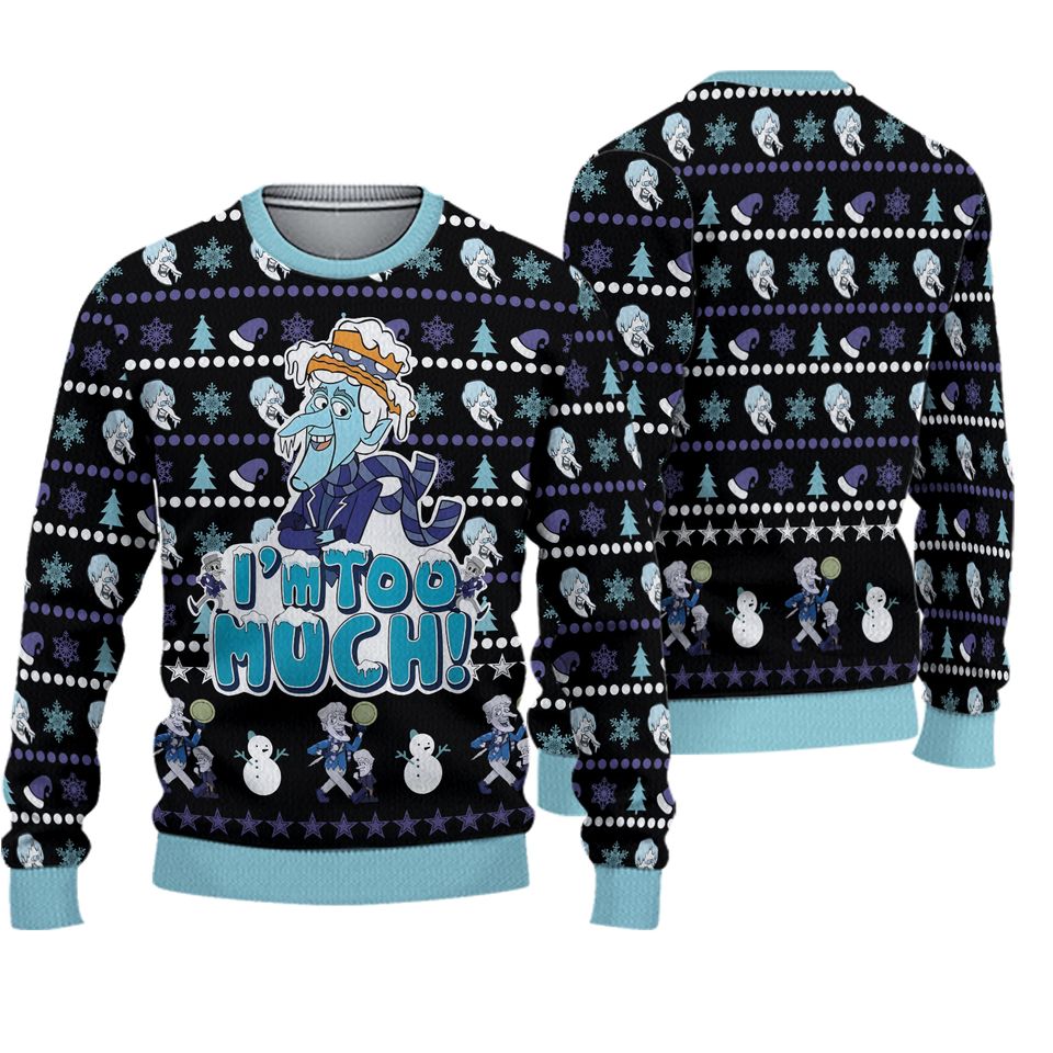 Heat and Snow Miser Ugly Christmas Sweater, Year Without Santa - Image 2