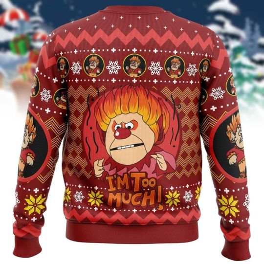 Heat Miser Ugly Christmas Sweater, A Miser Brothers' Christmas Movie - Image 9