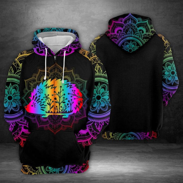 Hedgehog 3D All Over Print Hoodie, Zip Hoodie