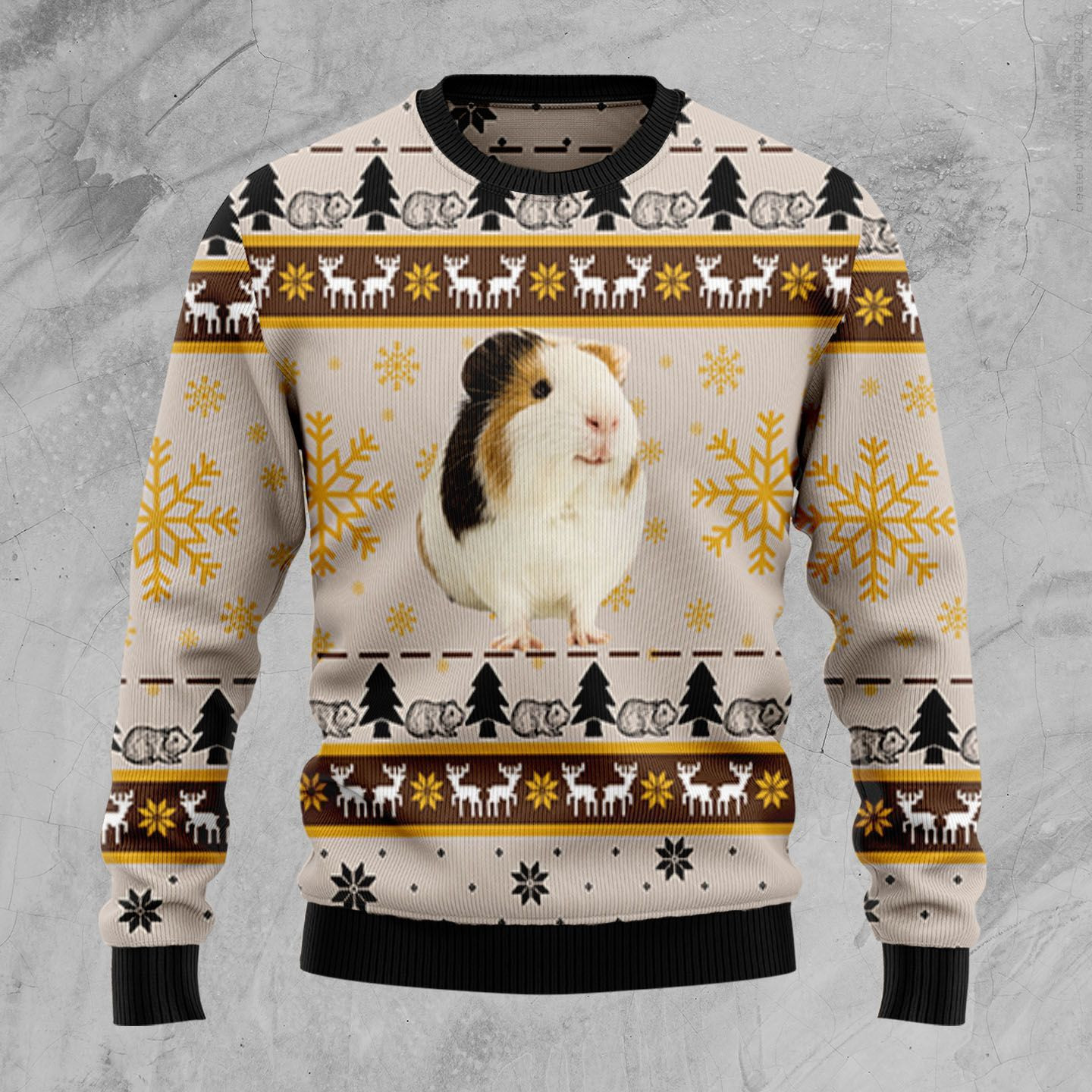 Hedgehog Cute Christmas Ugly Christmas Sweater Adult 3D Funny Matching for family