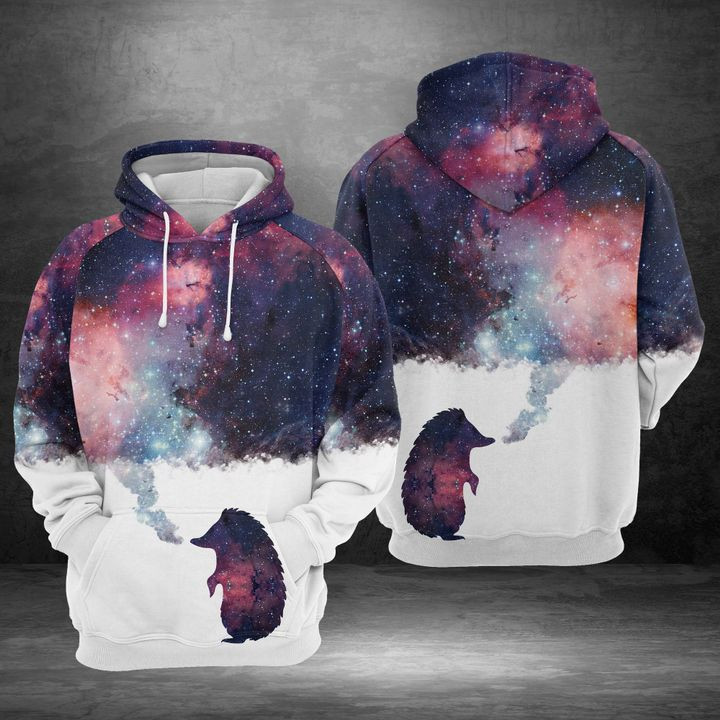 Hedgehog Galaxy 3D All Over Print Hoodie, Zip Hoodie