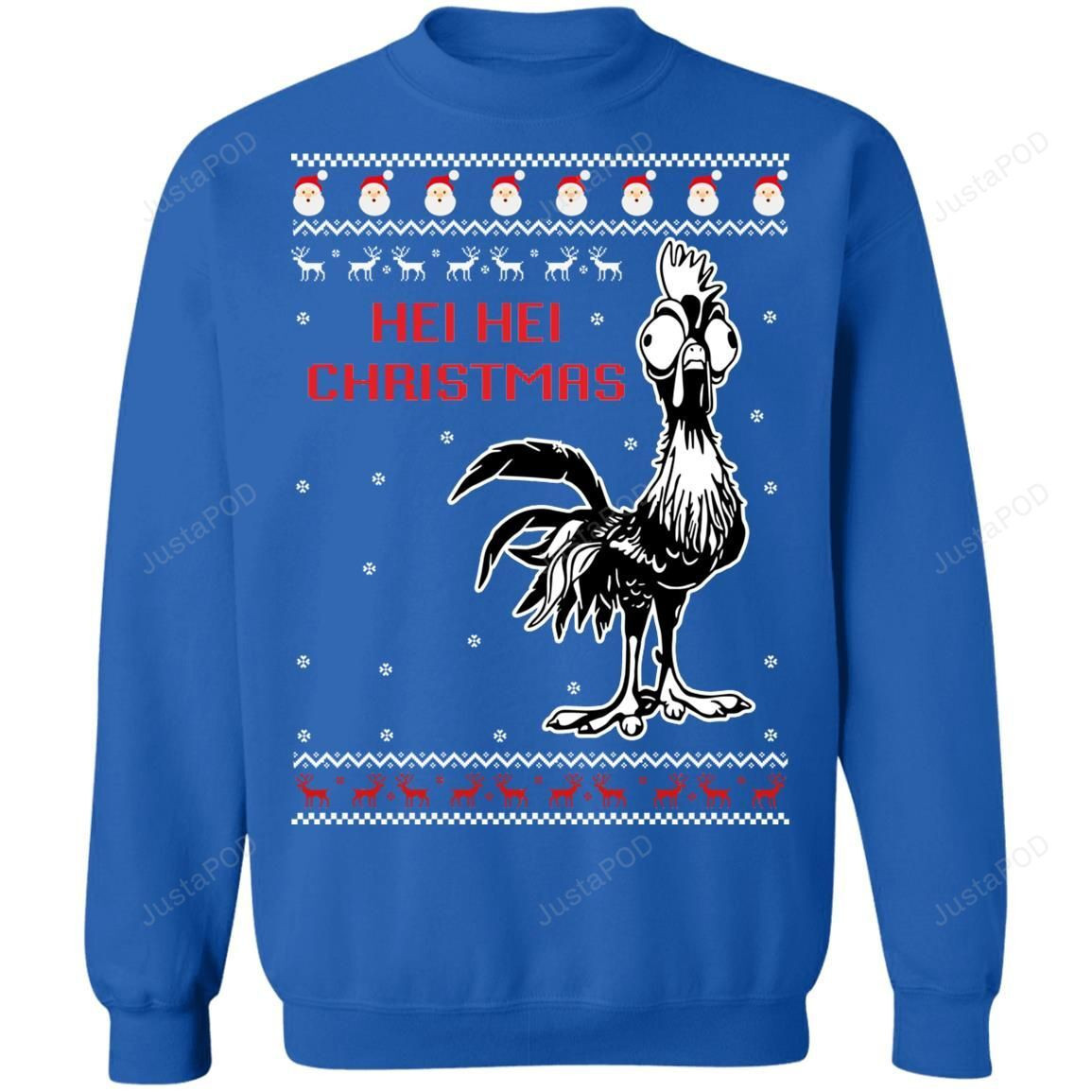 Heihei Christmas Ugly Christmas Sweater Adult 3D Funny Matching for family