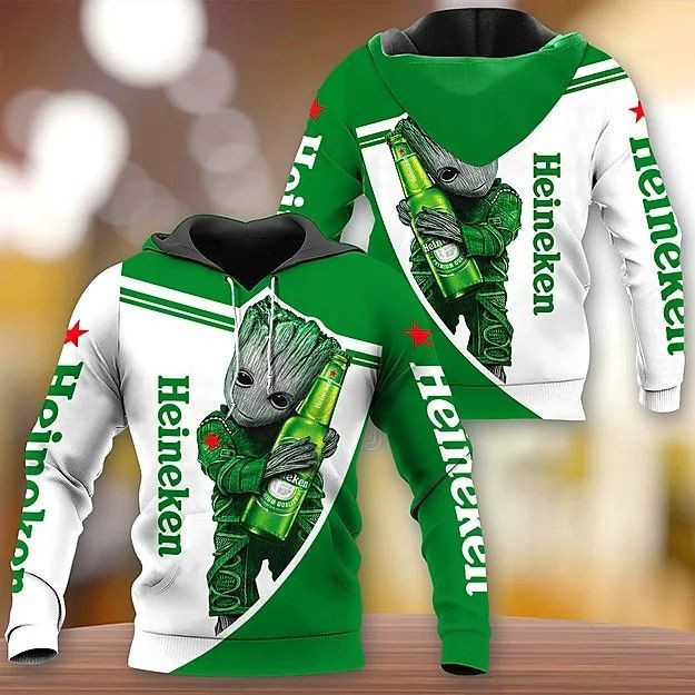 HEINEKEN BEER 3D All Over Print Hoodie, Zip Hoodie