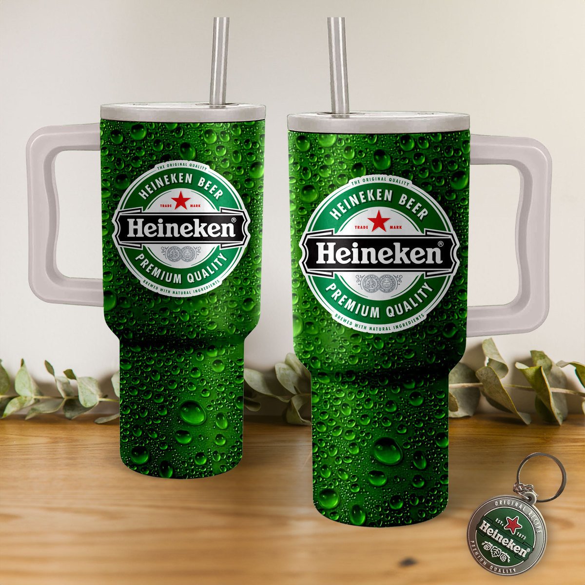Heineken Drinks Custom Stanley Cup 40 oz 30 oz Tumbler With HandleTVC2301275