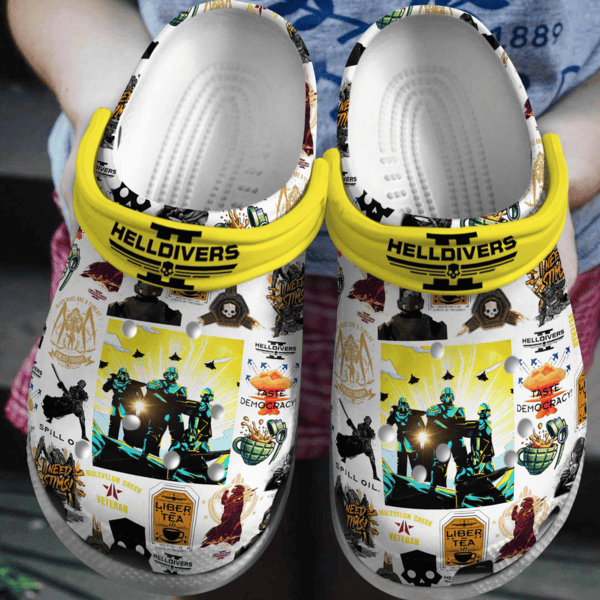 Helldivers Game Crocs Crocband Clogs Shoes Comfortable For Men Women and Kids