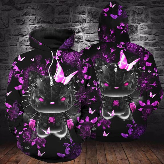 Hello Kitty 3D All Over Print Hoodie, Zip Hoodie