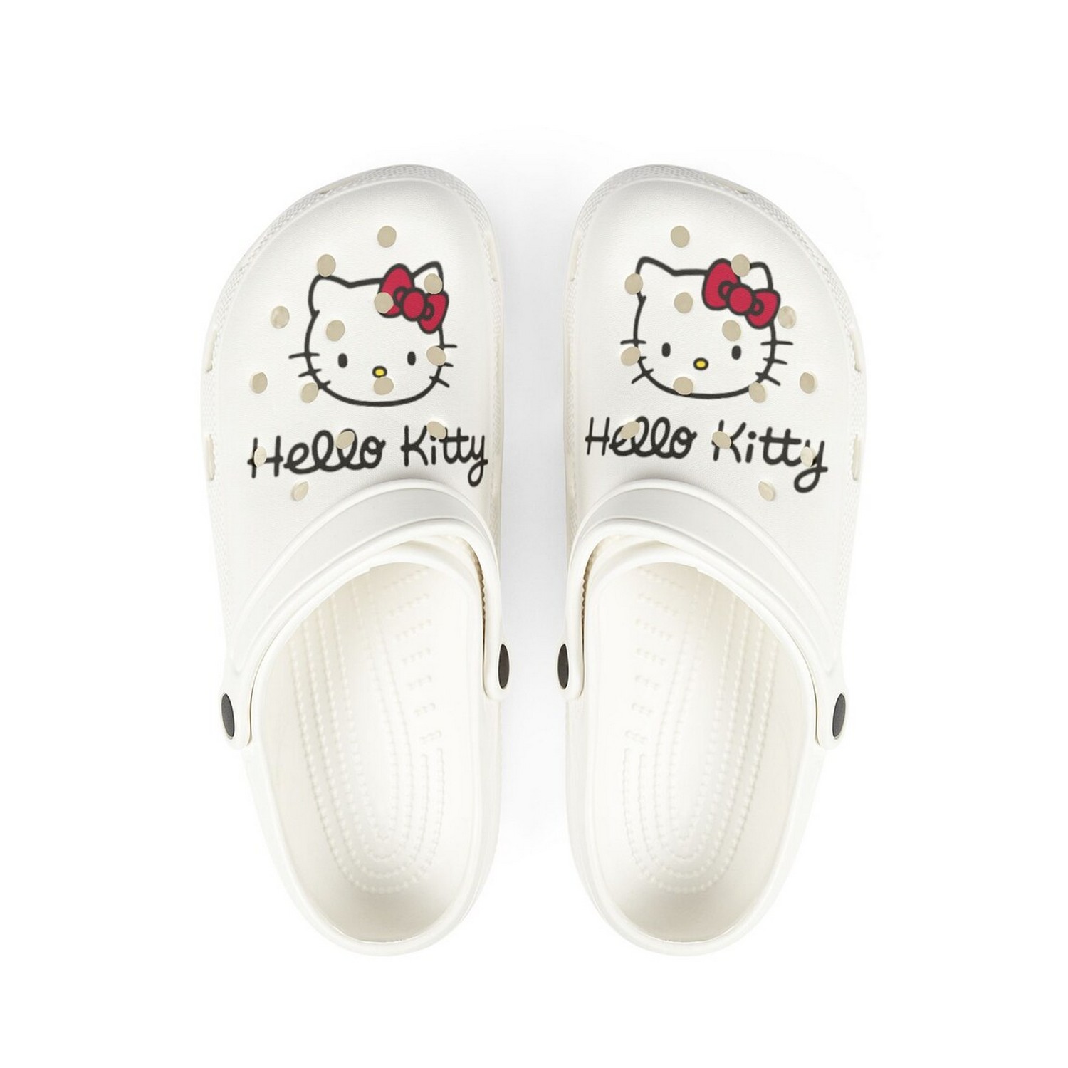 Hello Kitty Cartoon Crocs Crocband Clogs Shoes Comfortable For Men Women and Kids