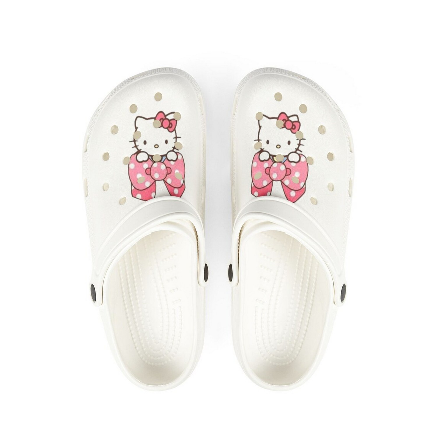 Hello Kitty Cartoon Crocs Crocband Clogs Shoes Comfortable For Men Women and Kids
