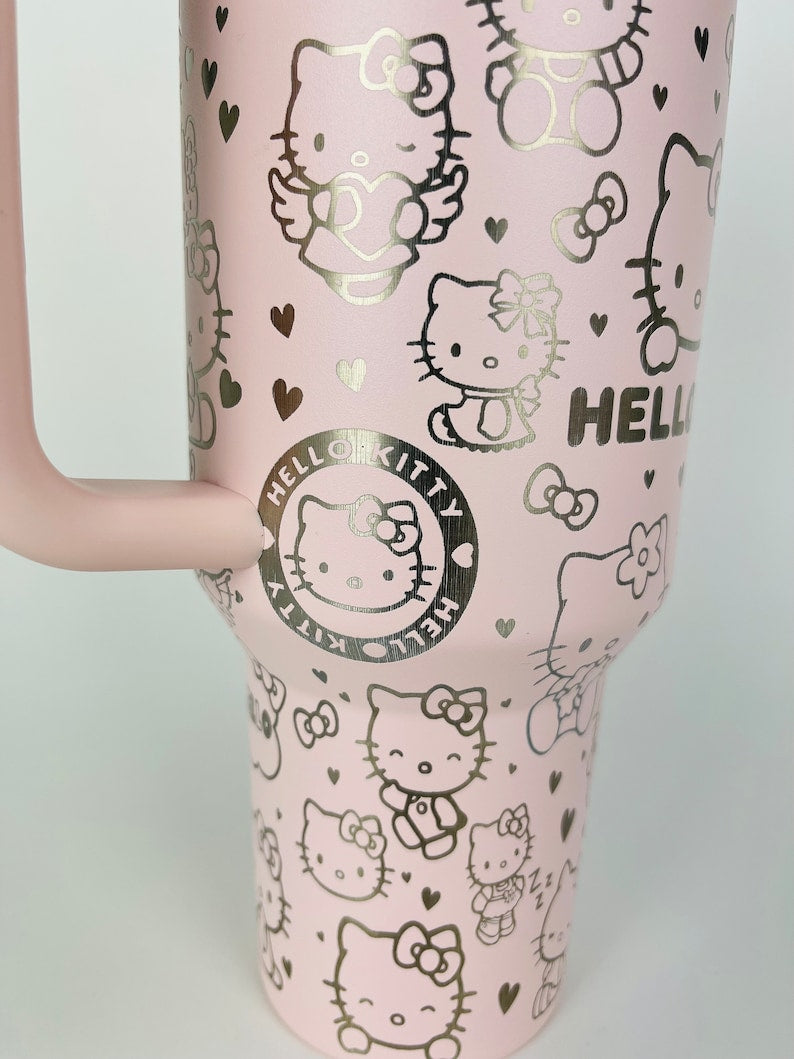 Hello Kitty Cartoon Custom Stanley Cup 40 oz 30 oz Tumbler With HandleTVC2301776 - Image 7