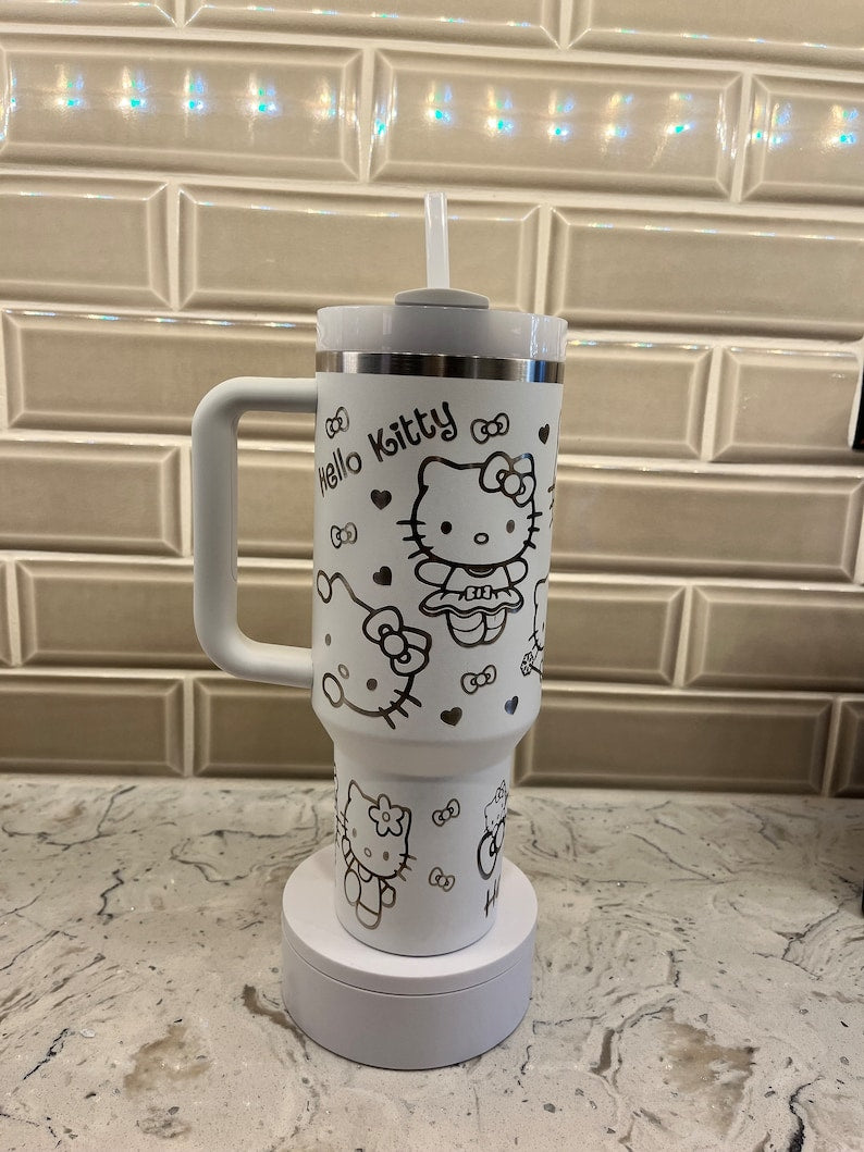 Hello Kitty Cartoon Custom Stanley Cup 40 oz 30 oz Tumbler With HandleTVC2301776