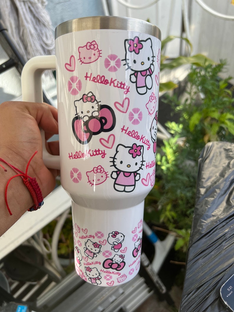 Hello Kitty Cartoon Custom Stanley Cup 40 oz 30 oz Tumbler With HandleTVC2301776