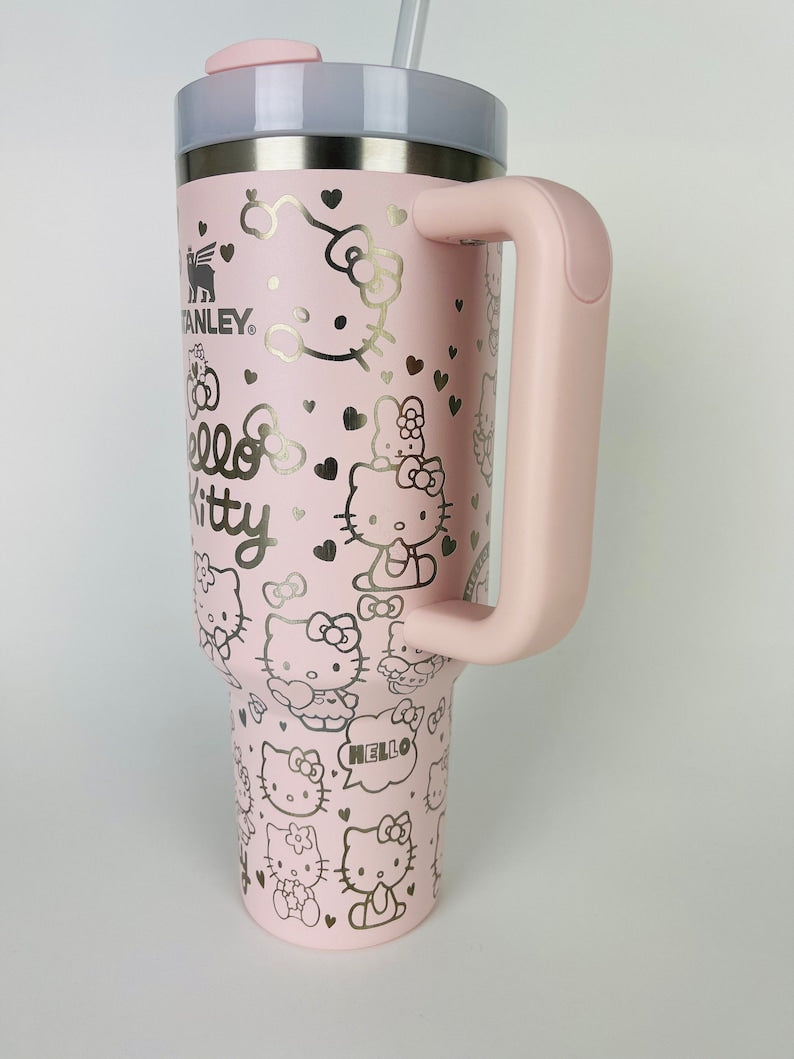 Hello Kitty Cartoon Custom Stanley Cup 40 oz 30 oz Tumbler With HandleTVC2301776 - Image 5