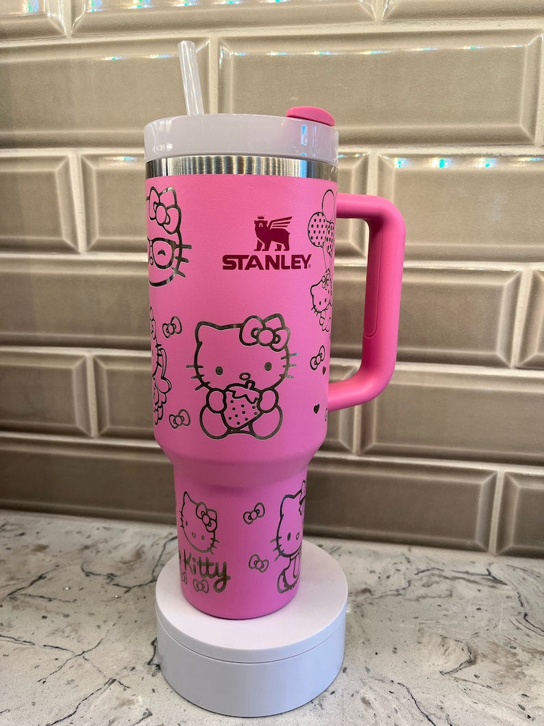 Hello Kitty Cartoon Custom Stanley Cup 40 oz 30 oz Tumbler With HandleTVC2301776