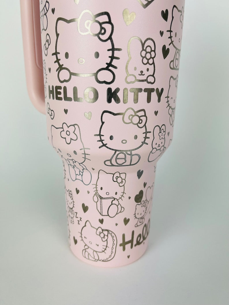 Hello Kitty Cartoon Custom Stanley Cup 40 oz 30 oz Tumbler With HandleTVC2301776 - Image 6