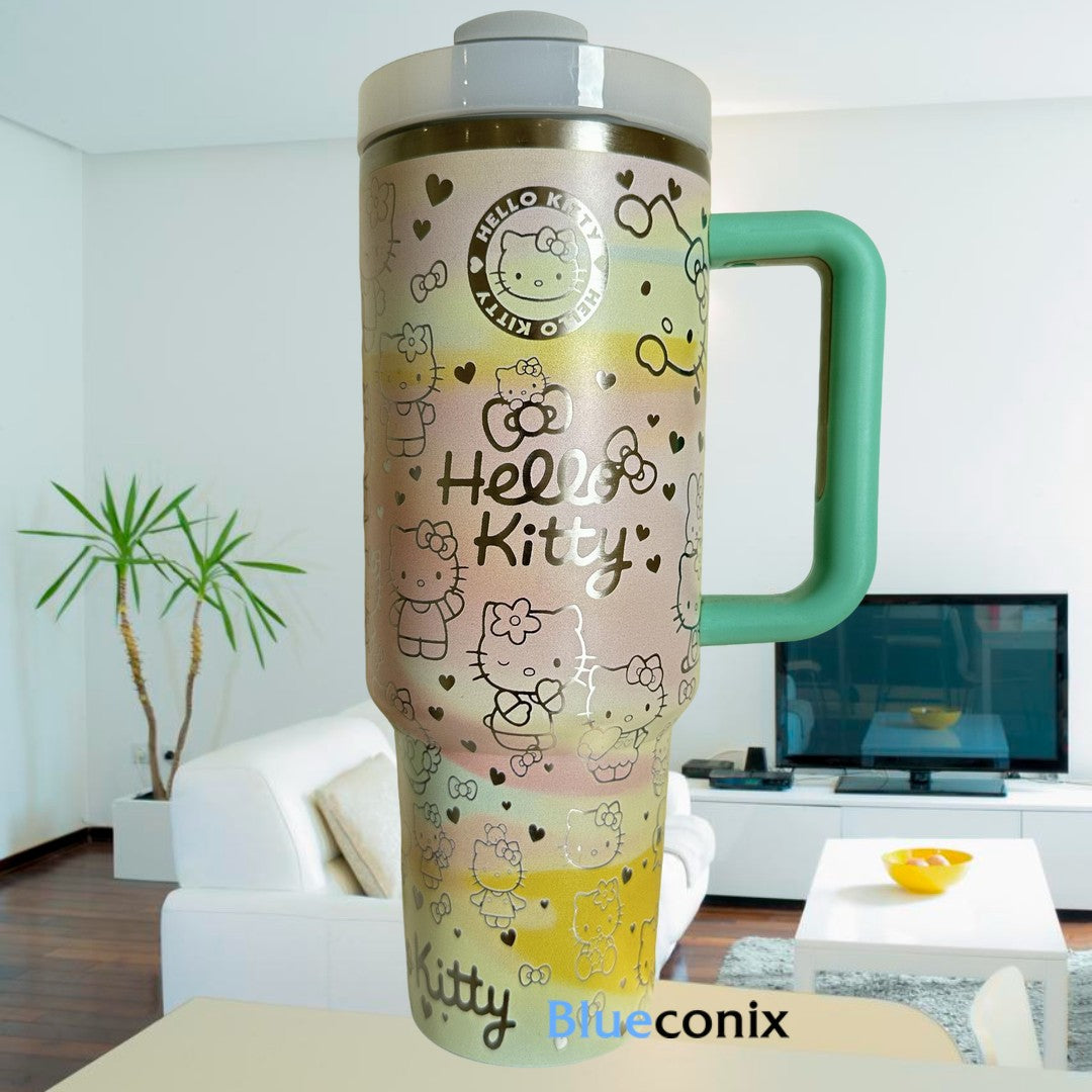 Hello Kitty Cartoon Custom Stanley Cup 40 oz 30 oz Tumbler With HandleTVC2301776