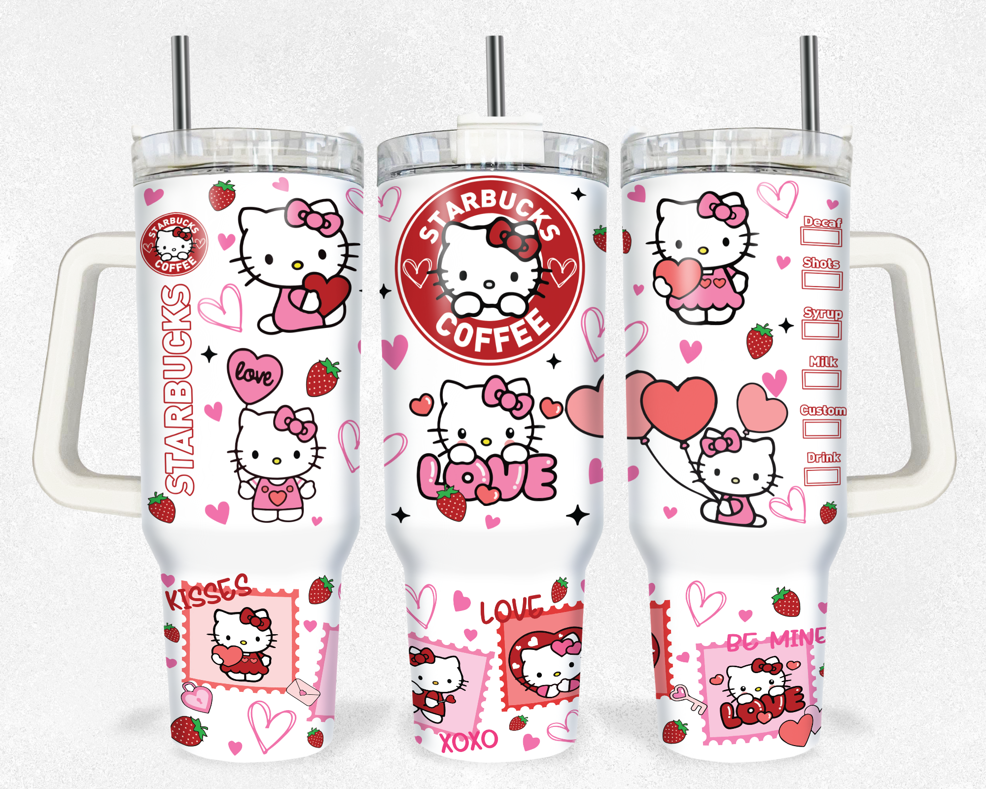 Hello Kitty Coffee Sanrio Cartoon Custom Stanley Cup 40 oz 30 oz Tumbler With HandleTVC2301174
