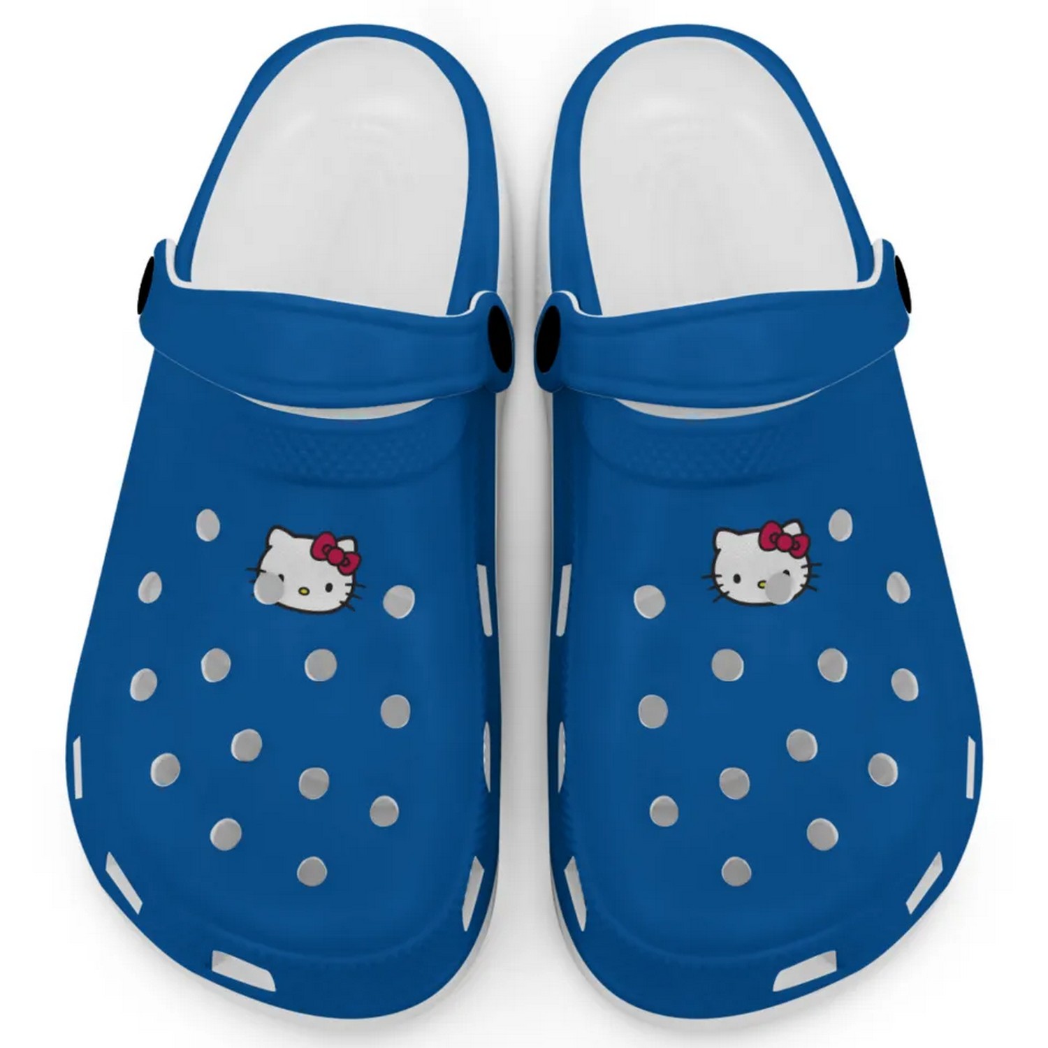 Hello Kitty Icon Cartoon Crocs Crocband Clogs Shoes Comfortable For Men Women and Kids