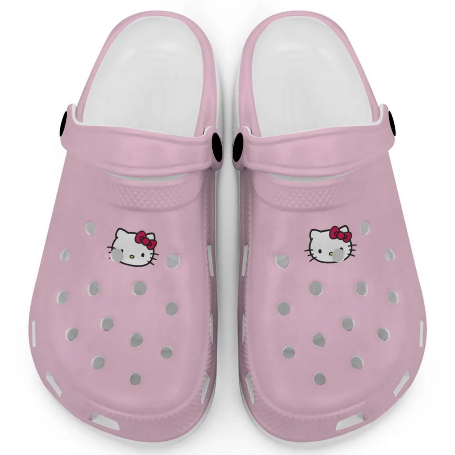Hello Kitty Icon Cartoon Crocs Crocband Clogs Shoes Comfortable For Men Women and Kids