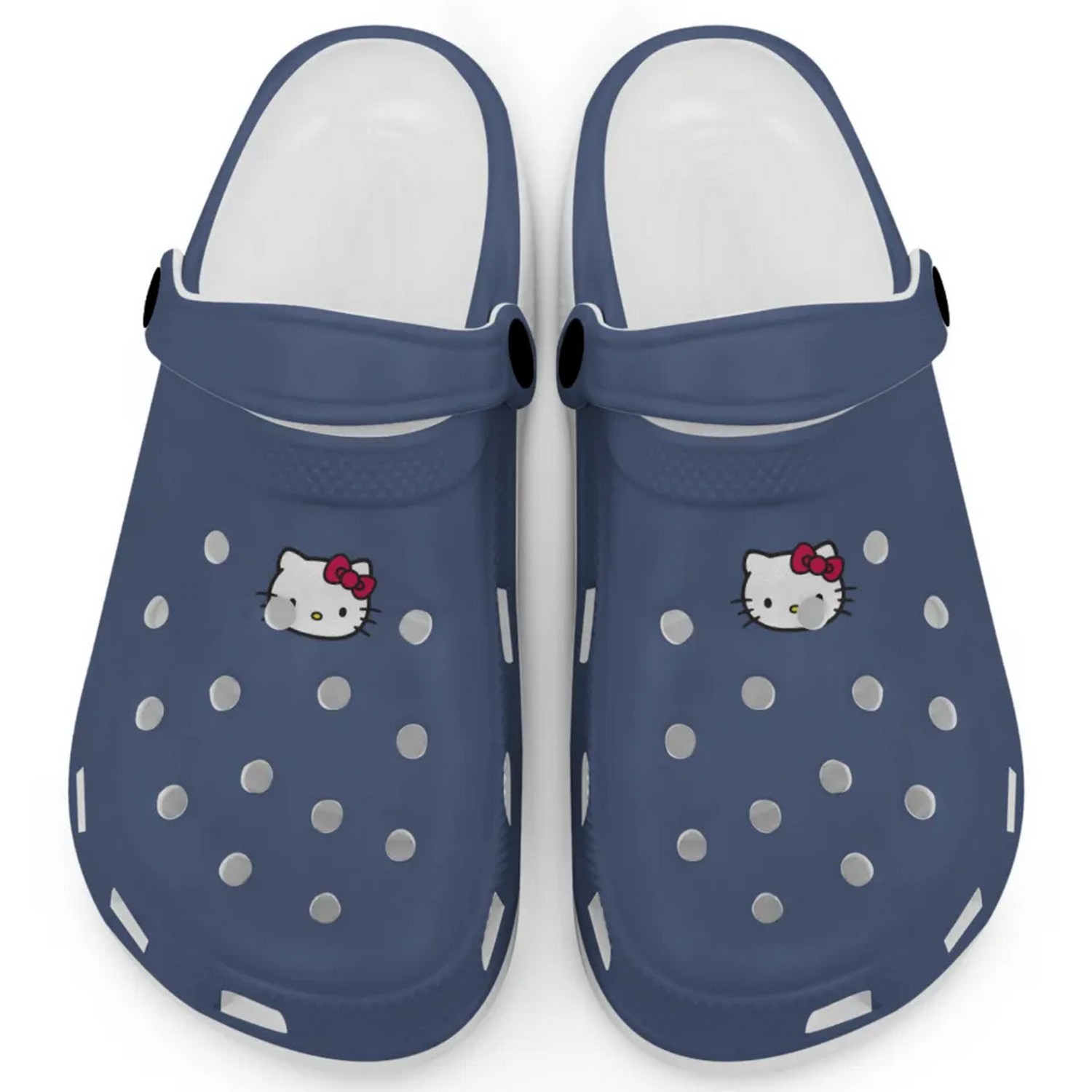 Hello Kitty Icon Cartoon Crocs Crocband Clogs Shoes Comfortable For Men Women and Kids