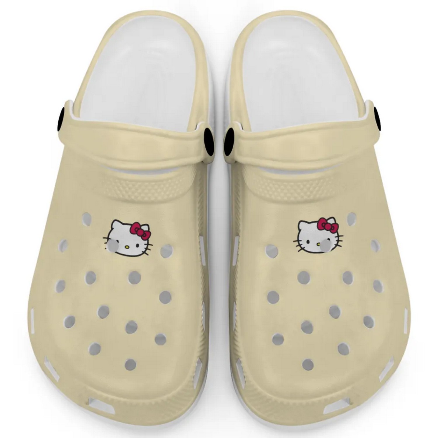 Hello Kitty Icon Cartoon Crocs Crocband Clogs Shoes Comfortable For Men Women and Kids