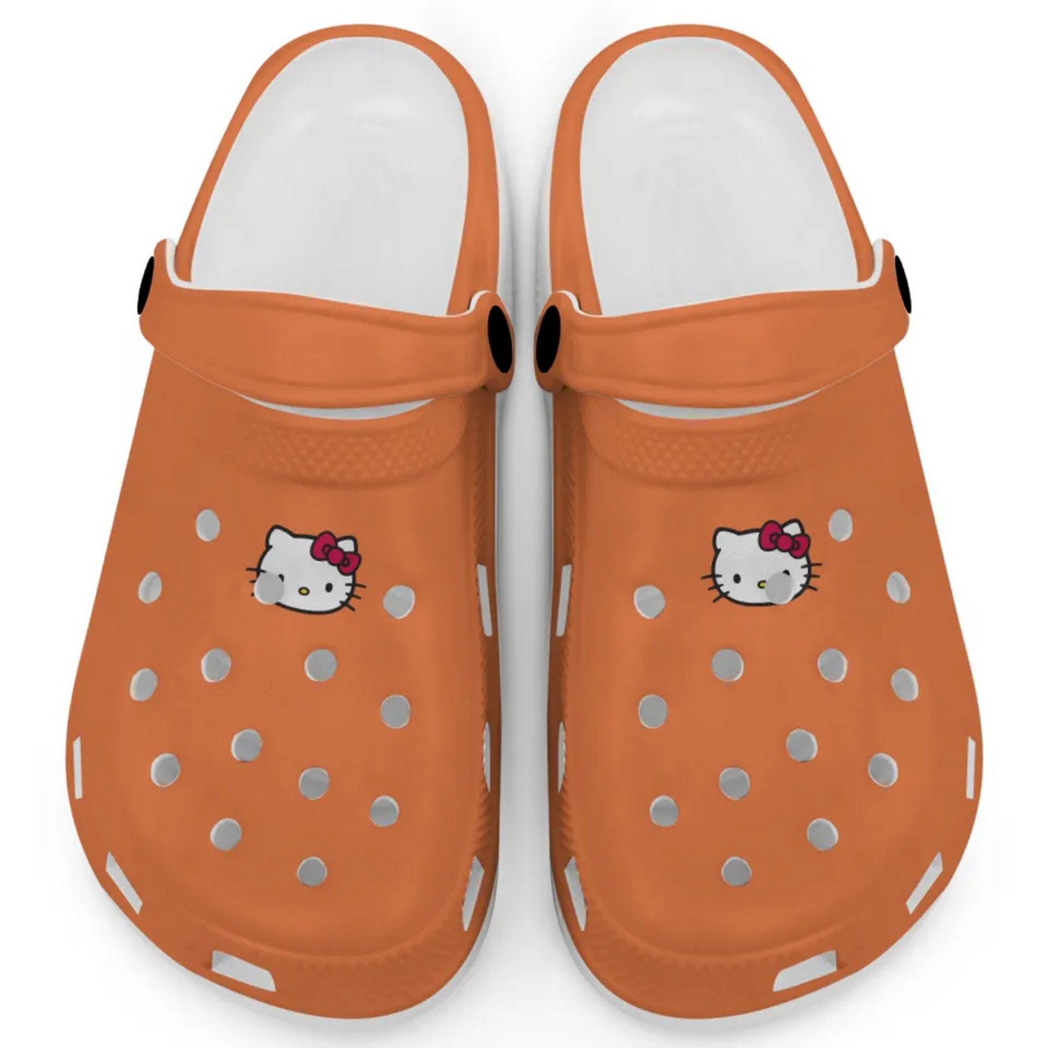 Hello Kitty Icon Cartoon Crocs Crocband Clogs Shoes Comfortable For Men Women and Kids