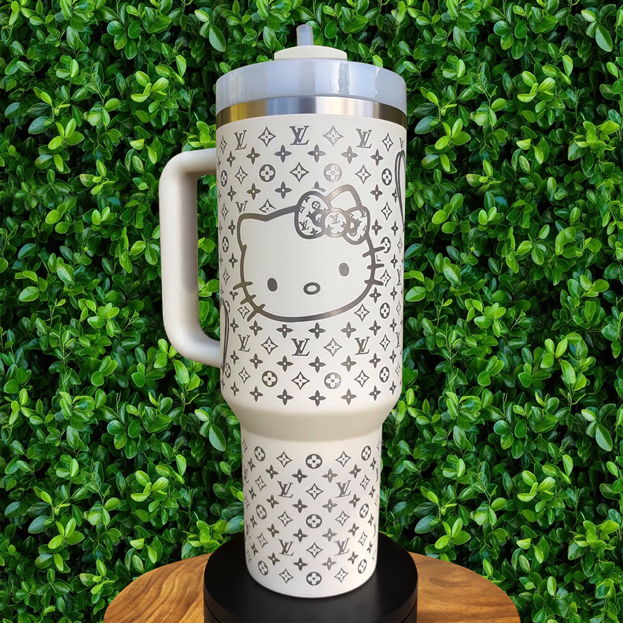 Hello Kitty LV Cartoon Custom Stanley Cup 40 oz 30 oz Tumbler With HandleTVC2301776 - Image 2