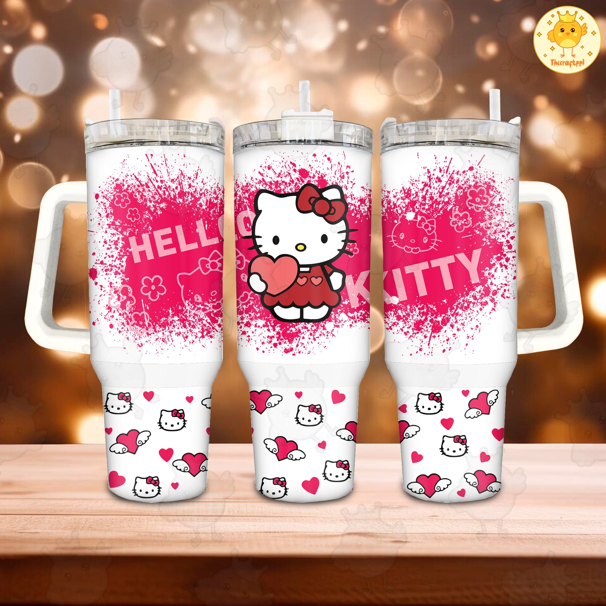 Hello Kitty Sanrio Cartoon Custom Stanley Cup 40 oz 30 oz Tumbler With HandleTVC2301890