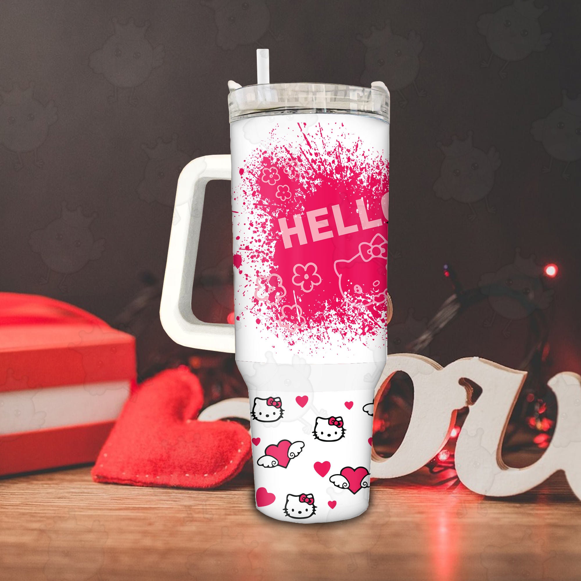 Hello Kitty Sanrio Cartoon Custom Stanley Cup 40 oz 30 oz Tumbler With HandleTVC2301890 - Image 4