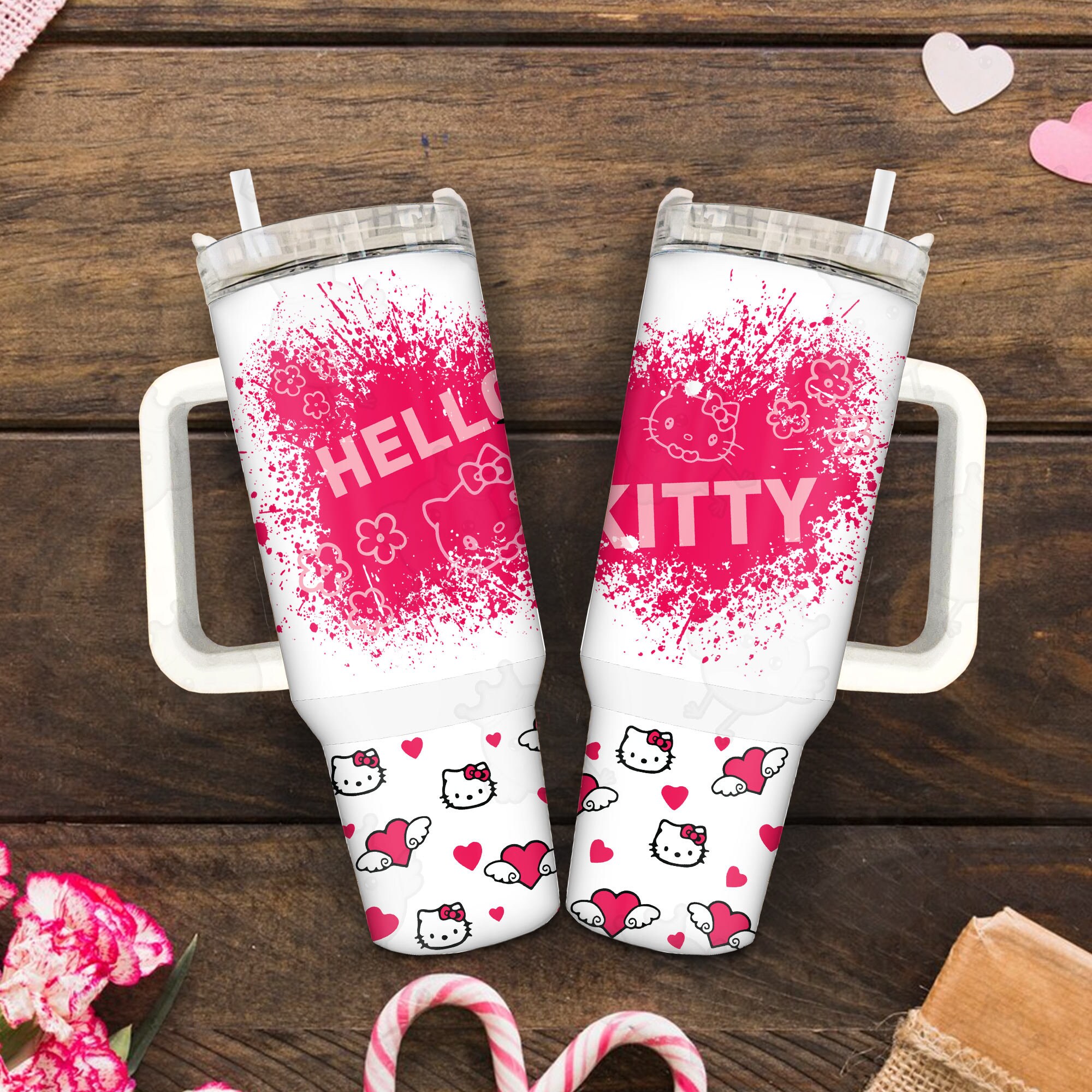 Hello Kitty Sanrio Cartoon Custom Stanley Cup 40 oz 30 oz Tumbler With HandleTVC2301890 - Image 3