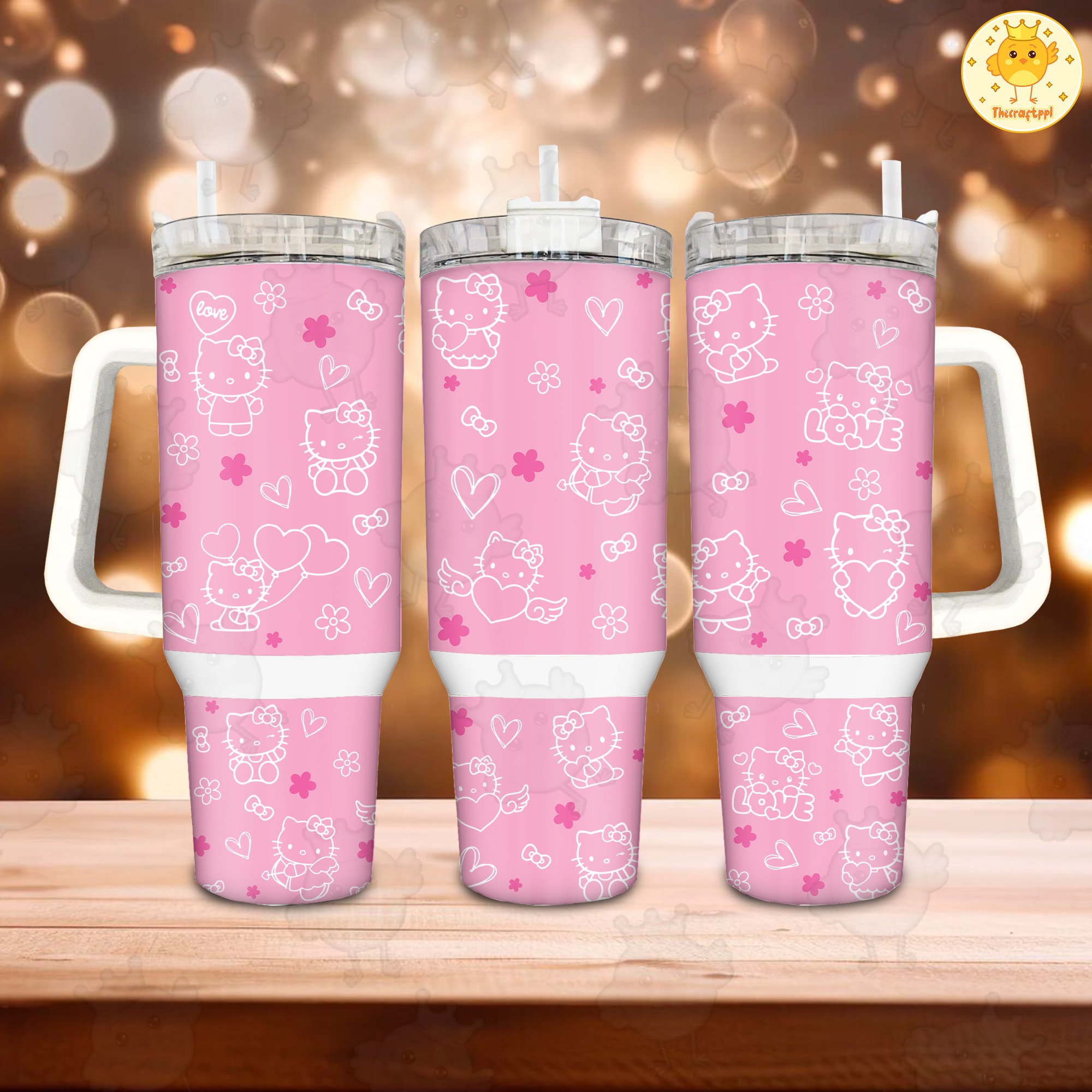 Hello Kitty Sanrio Cartoon Custom Stanley Cup 40 oz 30 oz Tumbler With HandleTVC2301891