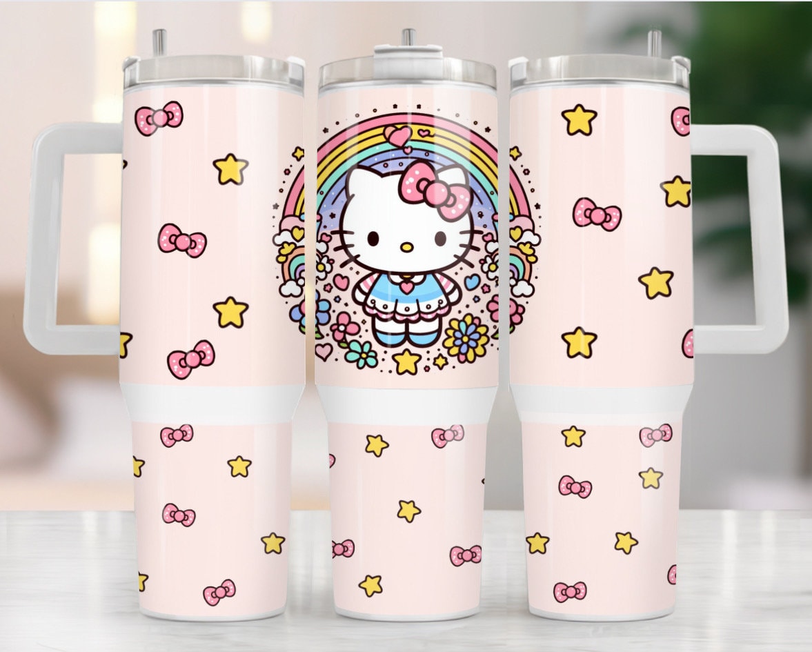 Hello Kitty Sanrio Cartoon Custom Stanley Cup 40 oz 30 oz Tumbler With HandleTVC2301969