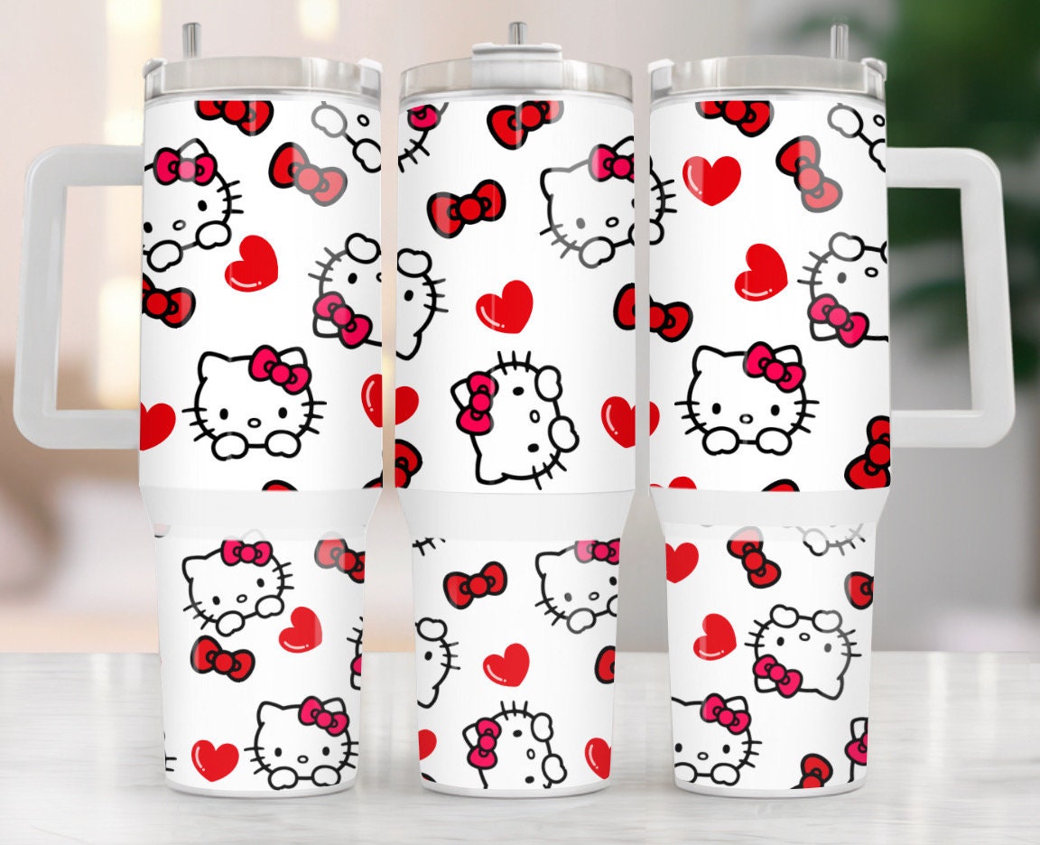 Hello Kitty Sanrio Cartoon Custom Stanley Cup 40 oz 30 oz Tumbler With HandleTVC2301970
