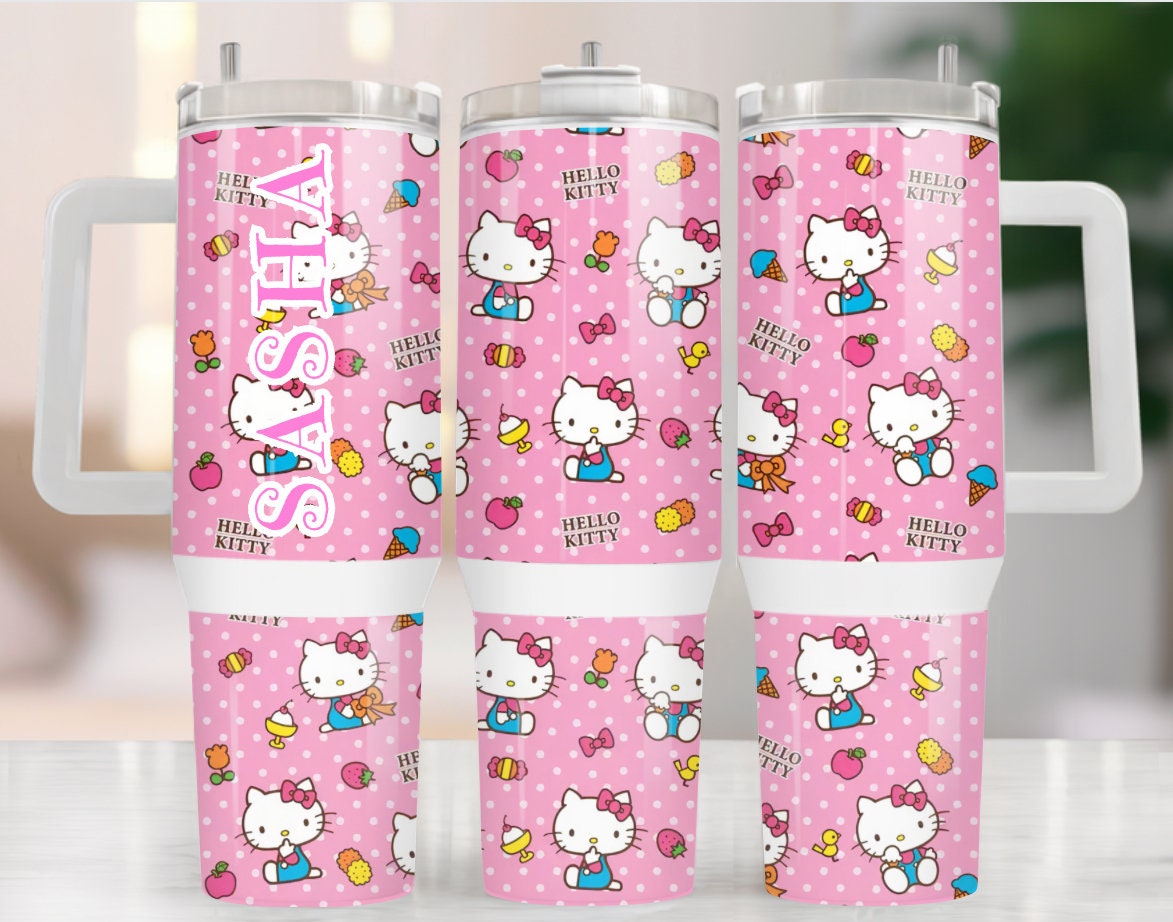 Hello Kitty Sanrio Cartoon Custom Stanley Cup 40 oz 30 oz Tumbler With HandleTVC2301972