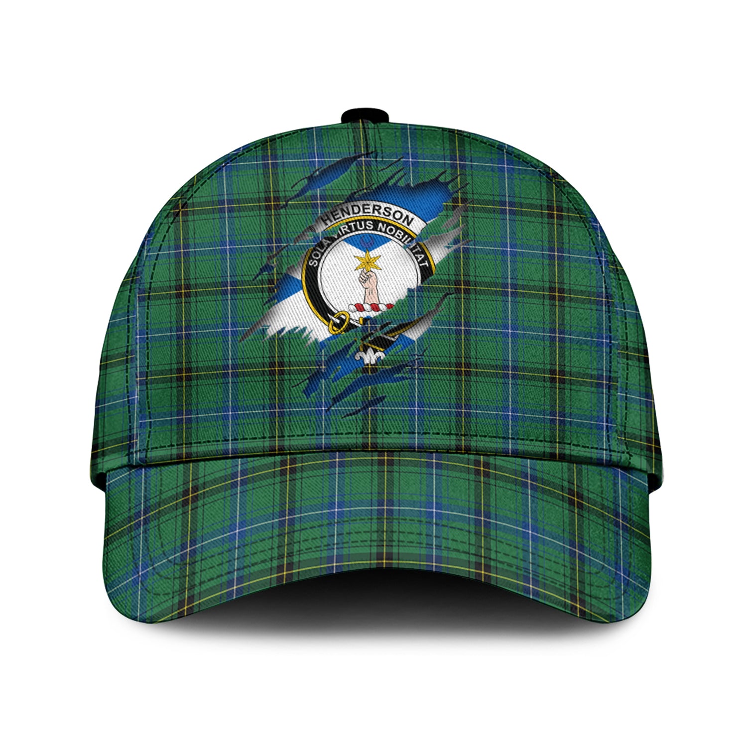 Henderson Ancient Tartan Plaid Cap, Family Crest In Me Style Tartan Baseball Cap TS23 Trucker Hats Custom Hats Gifts For Men & Women