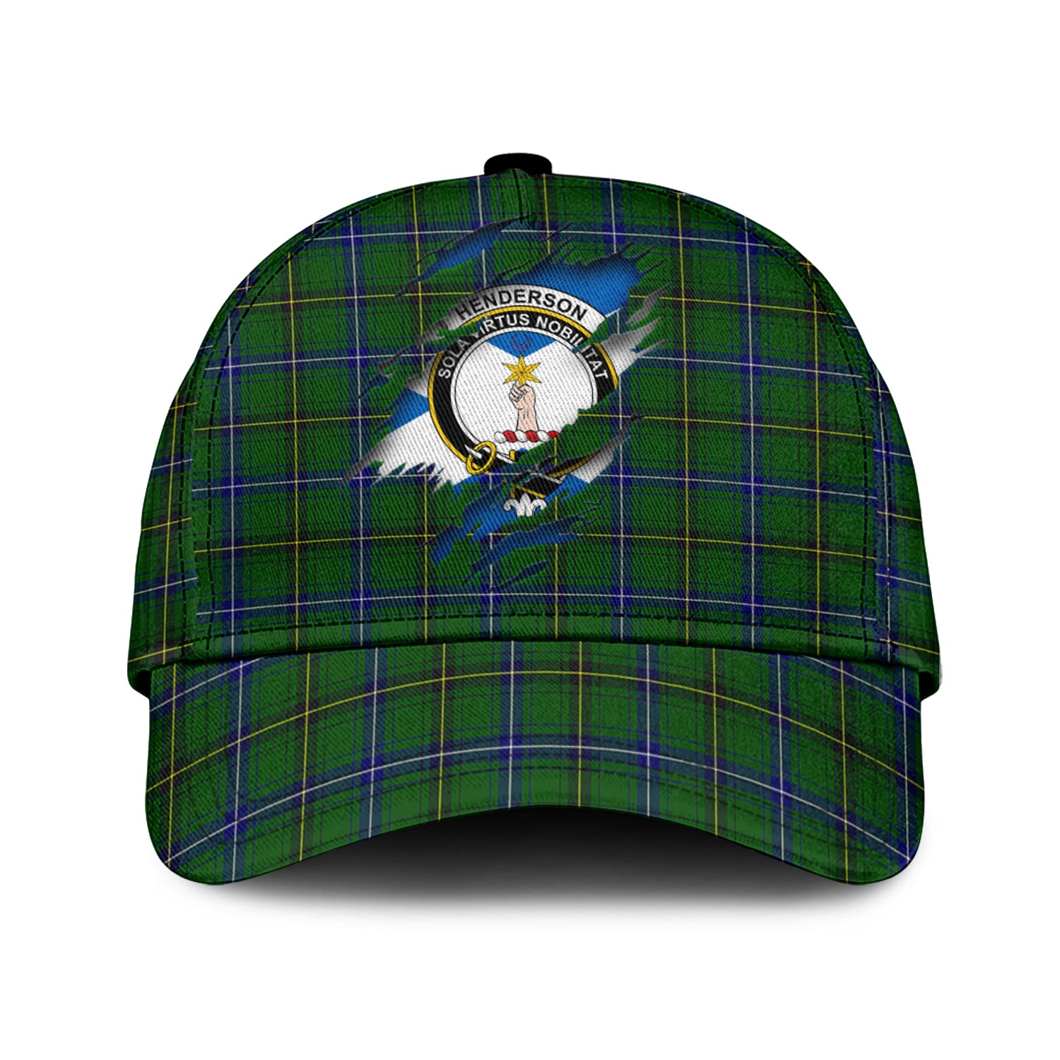 Henderson Modern Tartan Plaid Cap, Family Crest In Me Style Tartan Baseball Cap TS23 Trucker Hats Custom Hats Gifts For Men & Women