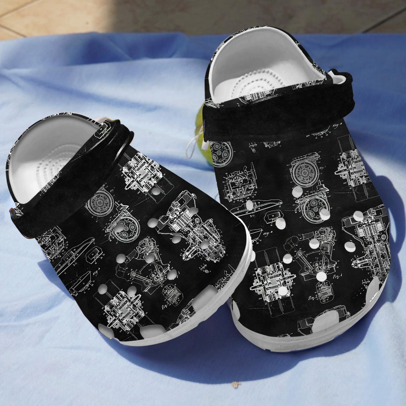 Henry Ford Engine Crocs Crocband Clogs Shoes Comfortable For Men Women and Kids