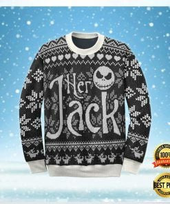 Her Jack Ugly Christmas Sweater Adult 3D Funny Matching for family