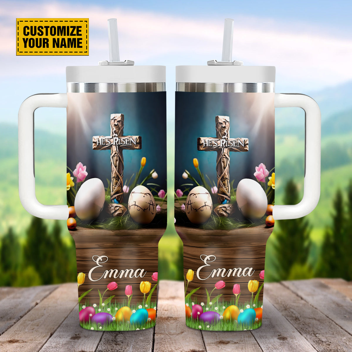 Her Risen Easter JesusCustom Stanley Cup 40 oz 30 oz Tumbler With HandleTVC2301692