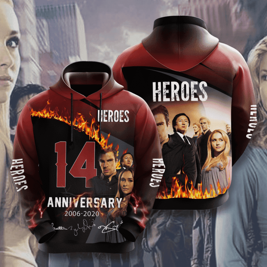 Heroes 3D All Over Print Hoodie, Zip Hoodie