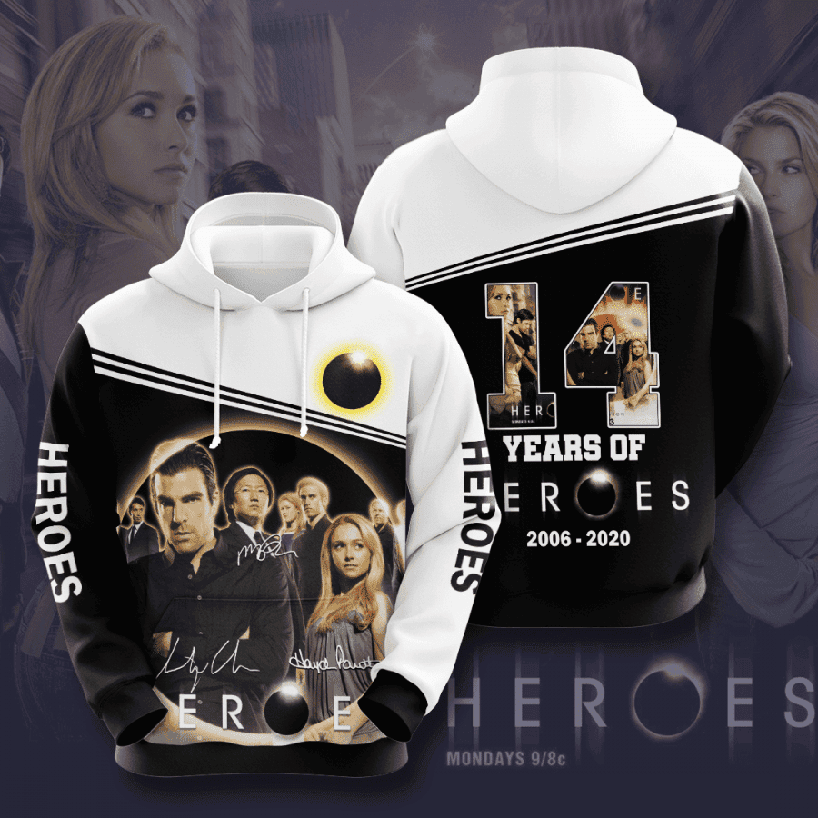Heroes 3D All Over Print Hoodie, Zip Hoodie