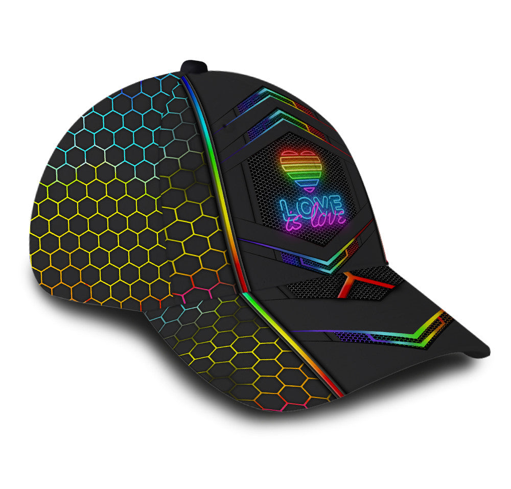 Hexagon LGBT Hat Classic Cap Trucker Hats Custom Hats Gifts For Men & Women