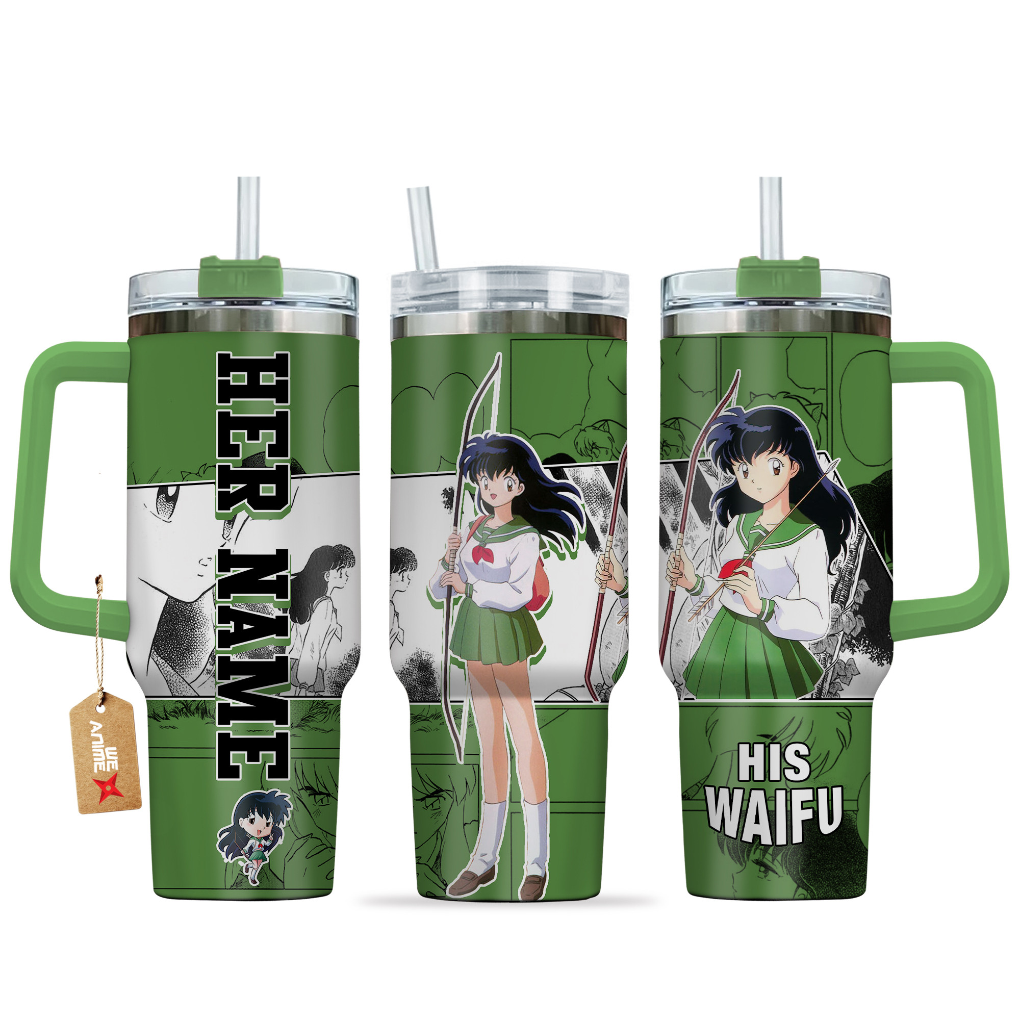 Higurashi Kagome Anime Custom Stanley Cup 40 oz 30 oz Tumbler With HandleTVC2301137