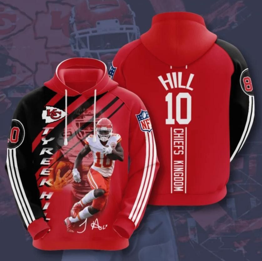 HILL 10 Kansas City Chiefs 3D All Over Print Hoodie, Zip Hoodie