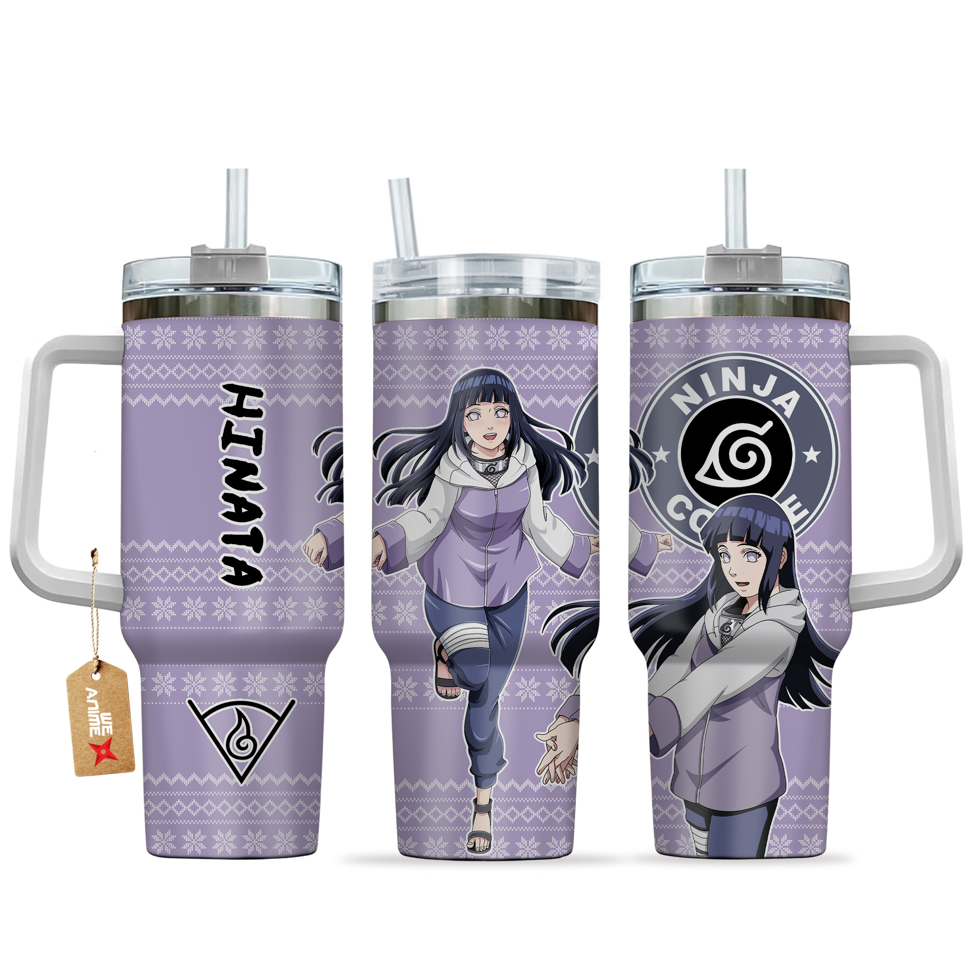 Hinata Hyuga Naruto Anime Custom Stanley Cup 40 oz 30 oz Tumbler With HandleTVC2301163