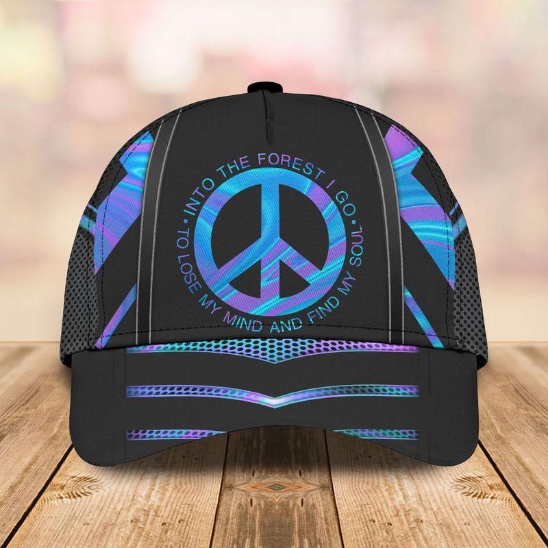 Hippie And Into The Forest I Go Classic Cap Baseball Cap Trucker Hats Custom Hats Gifts For Men & Women